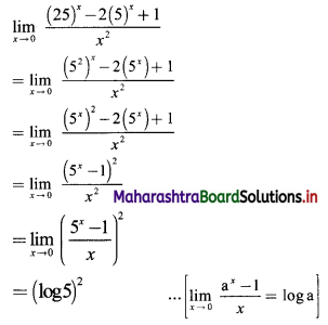 Maharashtra Board 11th Commerce Maths Solutions Chapter 7 Limits Ex 7.4 Q4(i)