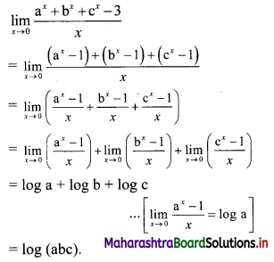 Maharashtra Board 11th Commerce Maths Solutions Chapter 7 Limits Miscellaneous Exercise 7 II Q11