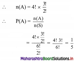 Maharashtra Board 11th Commerce Maths Solutions Chapter 7 Probability Ex 7.2 Q9