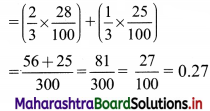 Maharashtra Board 11th Commerce Maths Solutions Chapter 7 Probability Miscellaneous Exercise 7 Q11