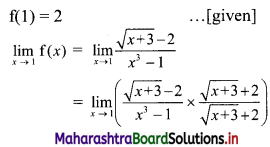 Maharashtra Board 11th Commerce Maths Solutions Chapter 8 Continuity Miscellaneous Exercise 8 I Q4