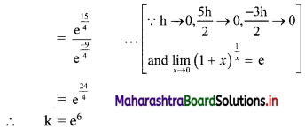 Maharashtra Board 11th Commerce Maths Solutions Chapter 8 Continuity Miscellaneous Exercise 8 II Q1.2