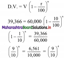 Maharashtra Board 11th Commerce Maths Solutions Chapter 9 Commercial Mathematics Ex 9.4 Q8