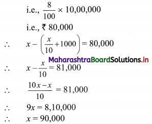 Maharashtra Board 11th Commerce Maths Solutions Chapter 9 Commercial Mathematics Miscellaneous Exercise 9 Q1