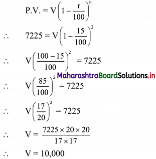 Maharashtra Board 11th Commerce Maths Solutions Chapter 9 Commercial Mathematics Miscellaneous Exercise 9 Q9