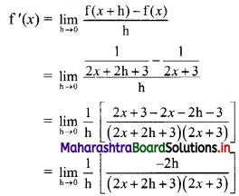 Maharashtra Board 11th Commerce Maths Solutions Chapter 9 Differentiation Ex 9.1 V Q3