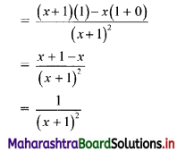 Maharashtra Board 11th Commerce Maths Solutions Chapter 9 Differentiation Ex 9.2 I Q1.1