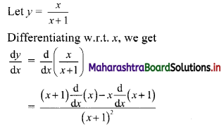 Maharashtra Board 11th Commerce Maths Solutions Chapter 9 Differentiation Ex 9.2 I Q1