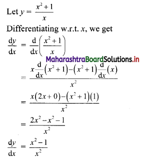 Maharashtra Board 11th Commerce Maths Solutions Chapter 9 Differentiation Ex 9.2 I Q2