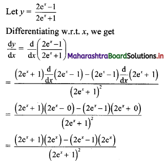 Maharashtra Board 11th Commerce Maths Solutions Chapter 9 Differentiation Ex 9.2 I Q7