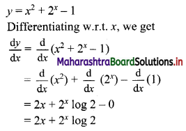 Maharashtra Board 11th Commerce Maths Solutions Chapter 9 Differentiation Miscellaneous Exercise 9 II Q5